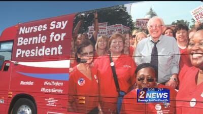 Nurses for Bernie Sanders Visit Reno
