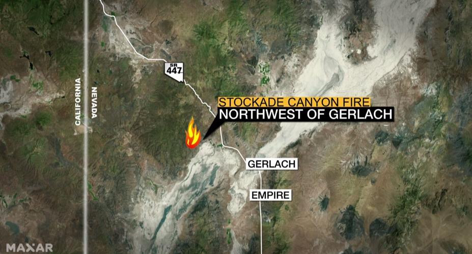 Stockade Canyon fire