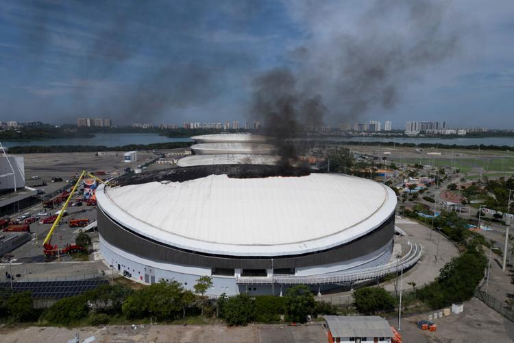 Brazil Rio Olympic Fire