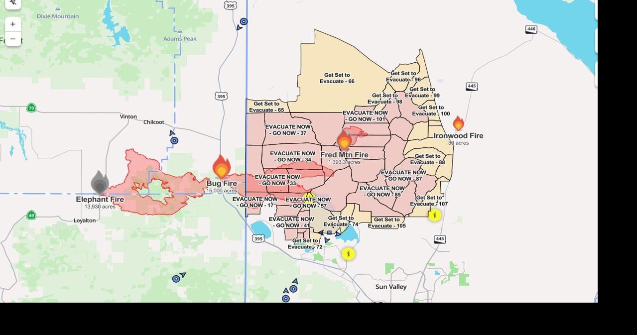 Mandatory evacuation ordered for Hungry Valley as Bug Fire advances