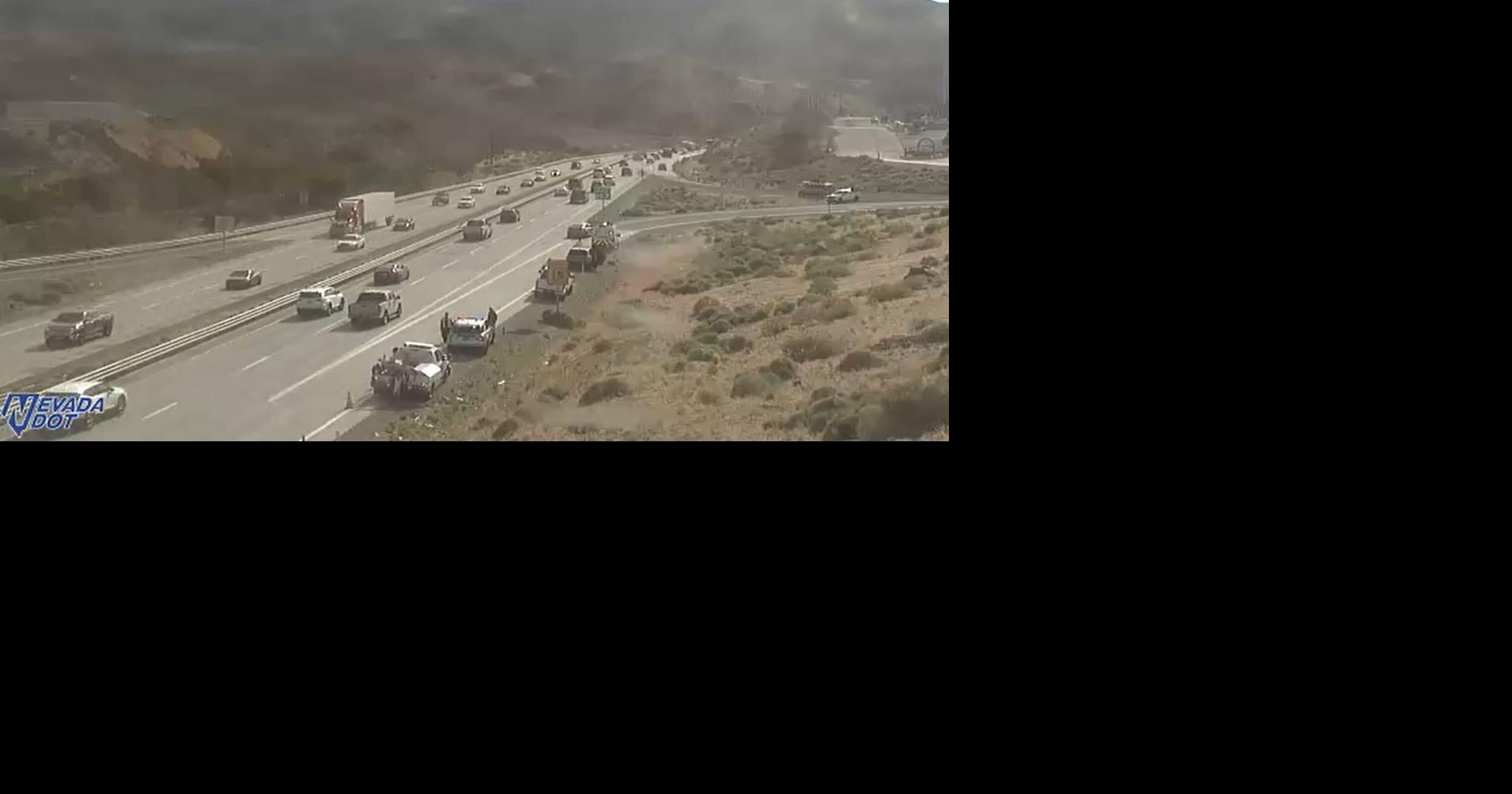 Minor crash blocking all lanes on ramp from westbound I-80 to Canyon ...