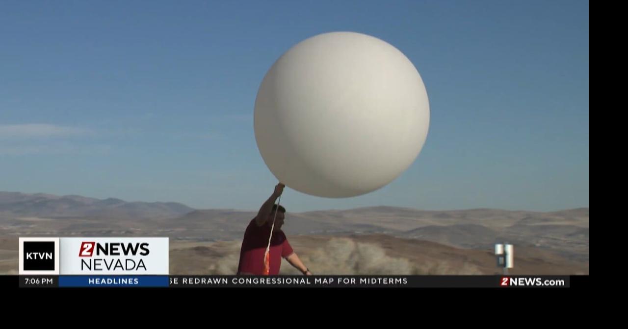 National Weather Service Reno launches weather balloon | Storm Watch ...