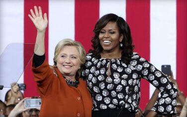 Hillary Clinton Campaigns With First Lady Michelle Obama