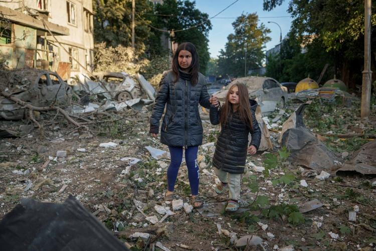 Kyiv under Russian aerial attack, in photos