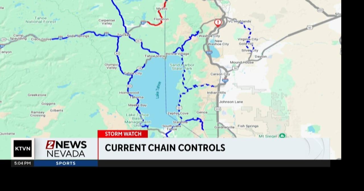 Chains and snow tire requirements in parts of the Sierra, Northern ...