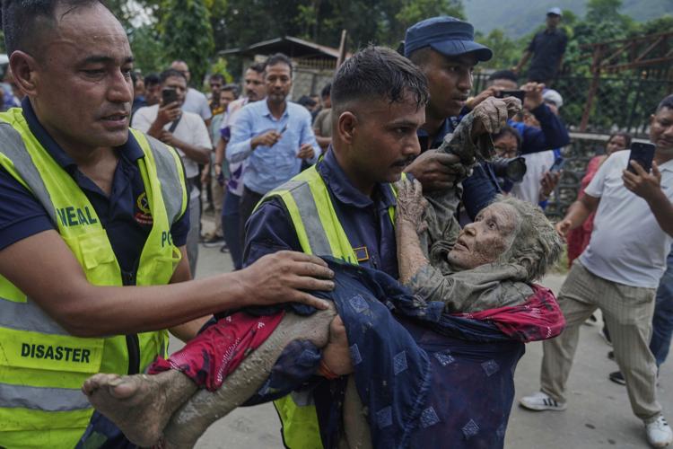 APTOPIX Nepal Flash Floods