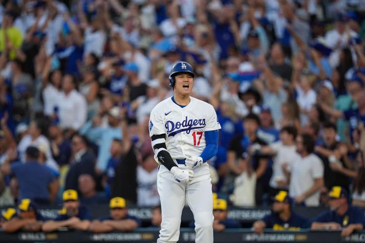 APTOPIX NLCS Brewers Dodgers Baseball