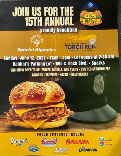 Cops and Burgers Fundraiser on June 12