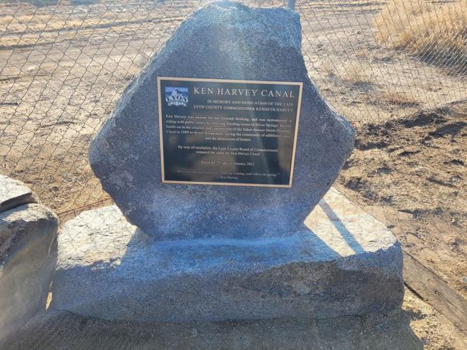 Lyon County Unveils Ken Harvey Canal Plaque
