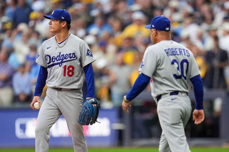 APTOPIX NLCS Dodgers Brewers Baseball