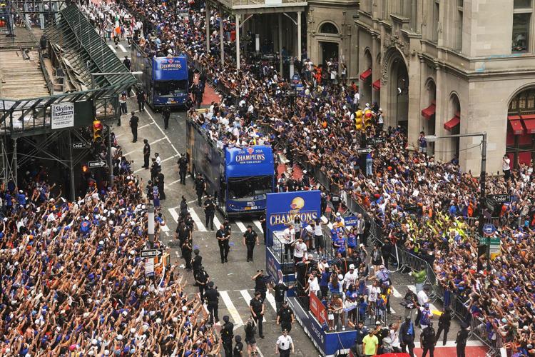 APTOPIX Knicks Championship Parade Basketball
