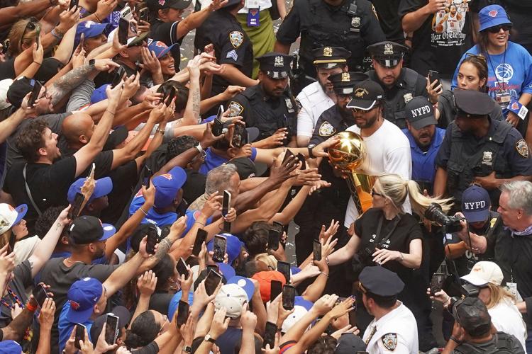 Photos of the New York Knicks parade