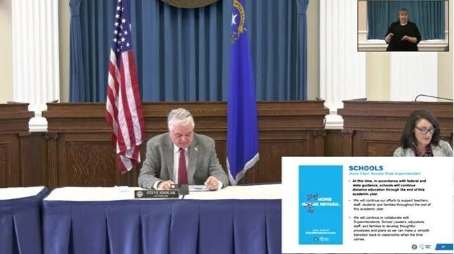 Nevada Governor Sisolak Extends Distance Learning For Rest Of School Year