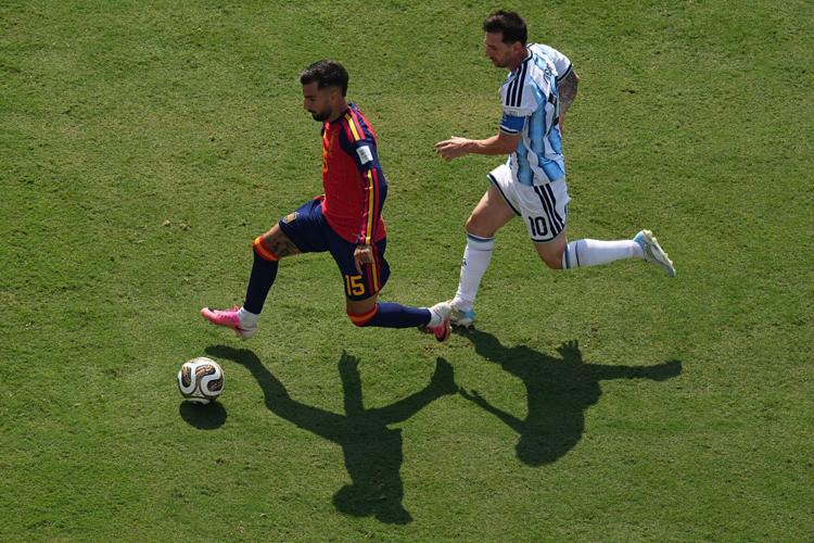 APTOPIX Argentina Spain WCup Soccer