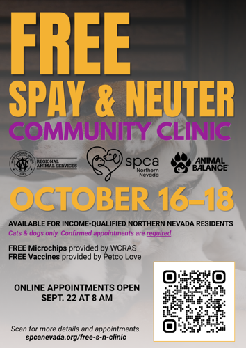 SPAY/NEUTER CLINIC FLYER - FINAL - 2026 FREE S/N Clinic