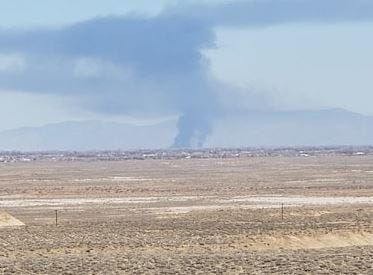 Plume of Smoke Caused by Controlled Burn