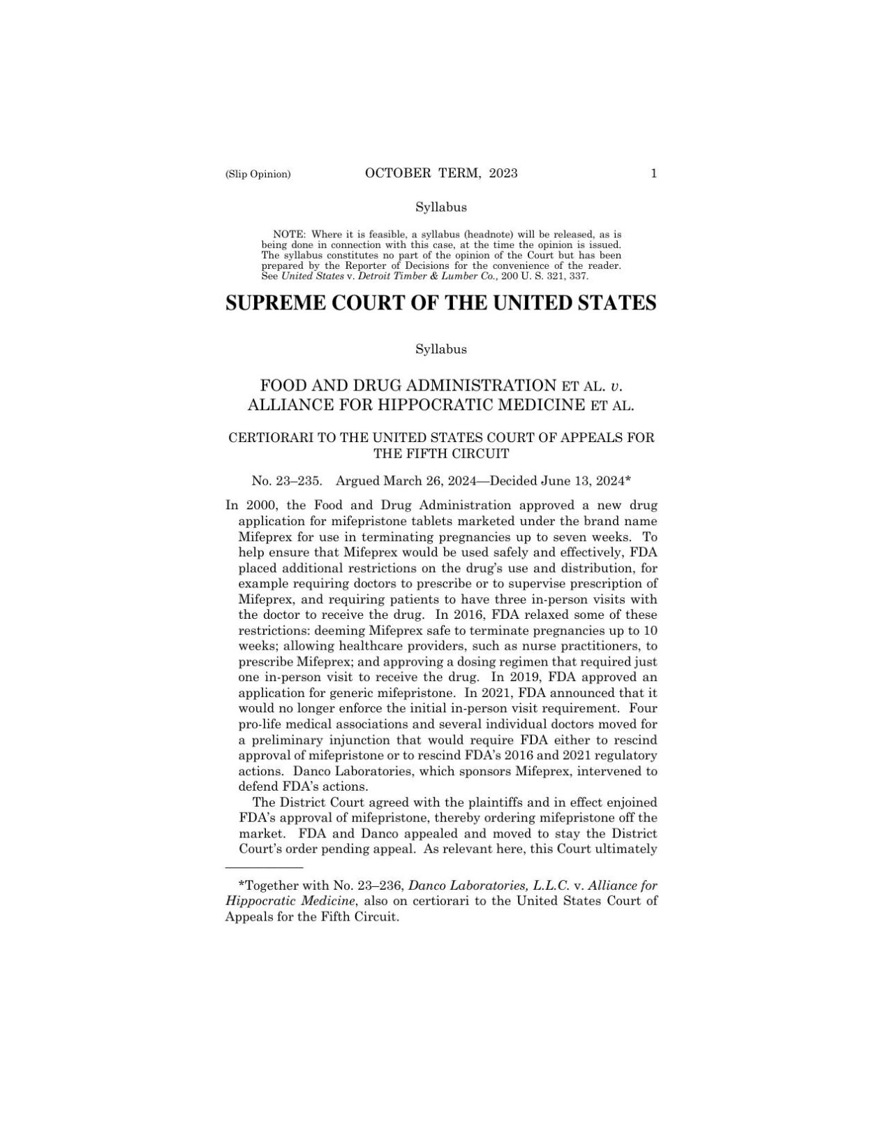 Supreme Court decision