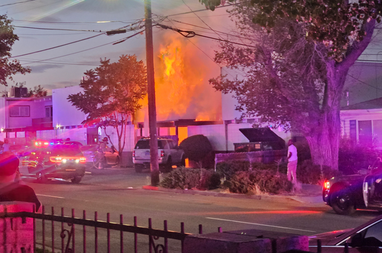 Apt fire on Locust St. 1