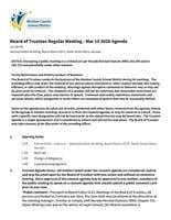 WCSD Board of Trustees March 10 agenda