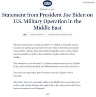 U.S. Begins Strikes on Militias in Iraq & Syria Retaliating for Fatal Drone Attack