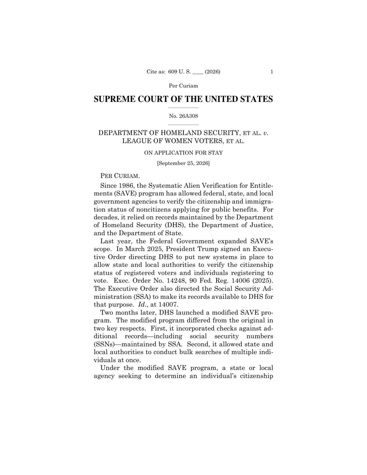 Emergency regulation
