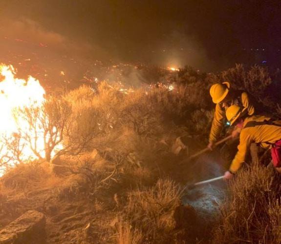 White Lake Fire North of Reno Grows to 235 Acres, 70% Containment