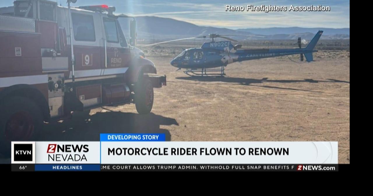 Motorcycle rider flown to local hospital after crash | Videos | 2news.com