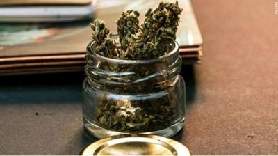 Marijuana in jar
