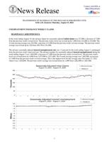 Jobless Benefits Applications, August 15, 2024