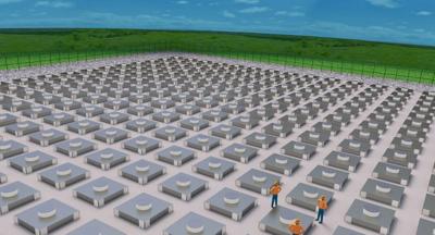 New Mexico nuclear plant rendering