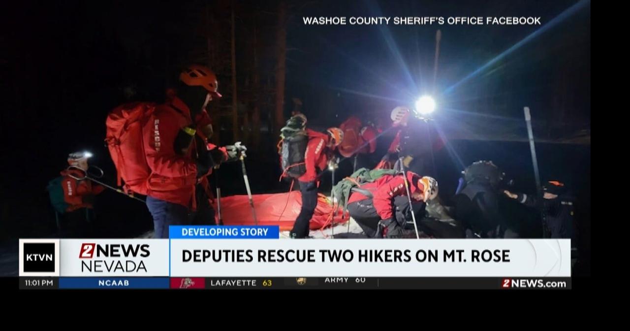 Washoe County deputies rescue two hikers near Mount Rose Summit