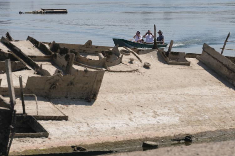 Serbia Danube Sunken Boats
