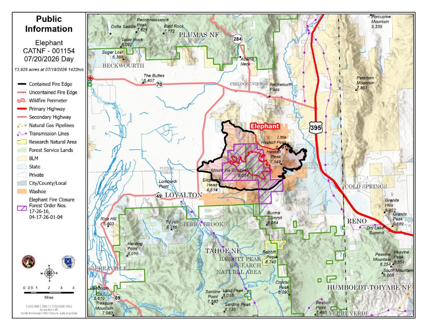 Elephant Fire, July 21, 2026