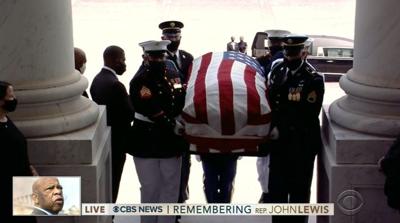 Rep. John Lewis' Body Arrives at Capitol to Lie in State