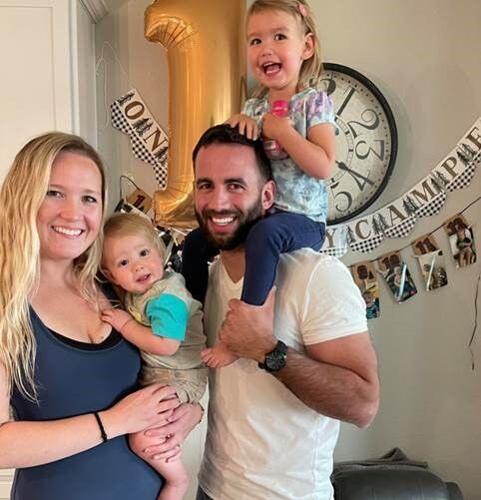 Ed Pricola, his wife Lauren and their children.