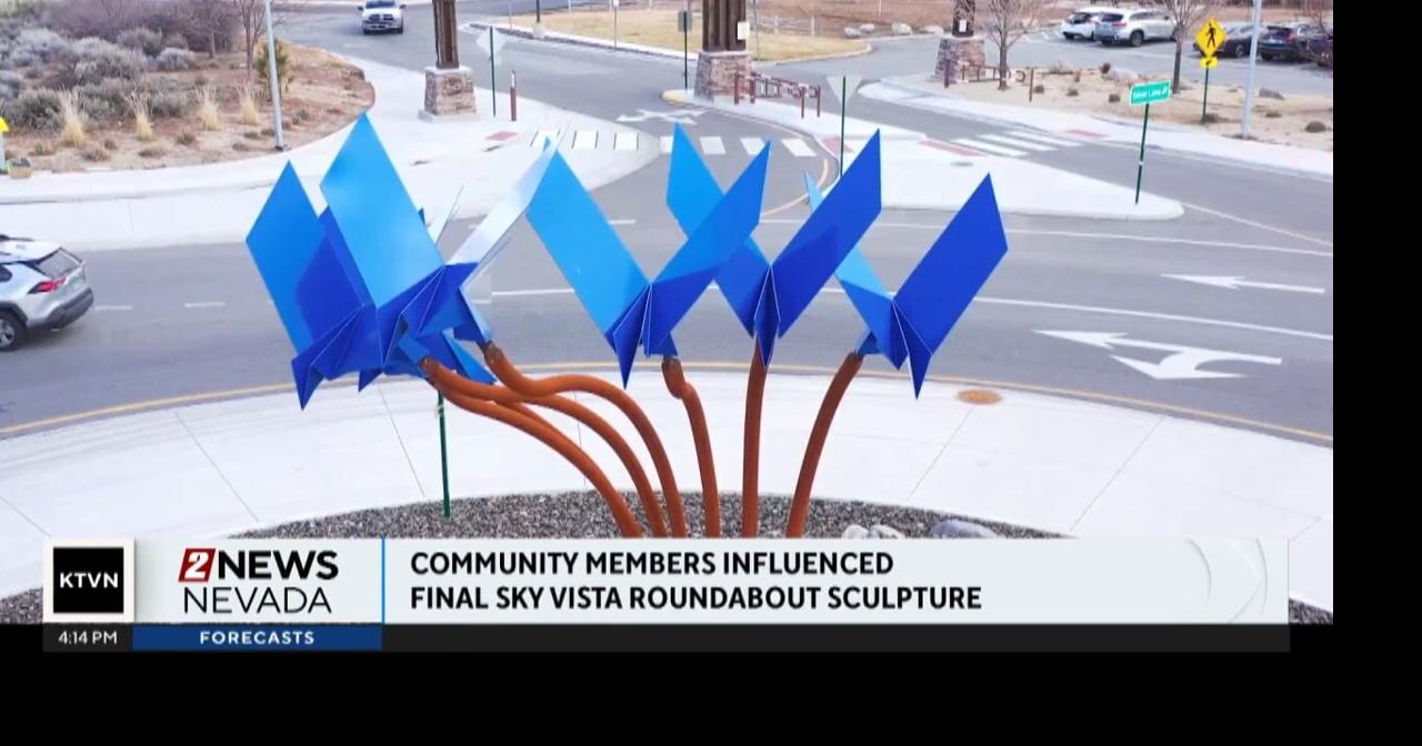 City of Reno unveils new sculpture at the north valleys Sky Vista ...