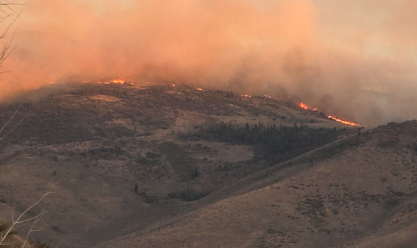 Hawk Fire evening shot