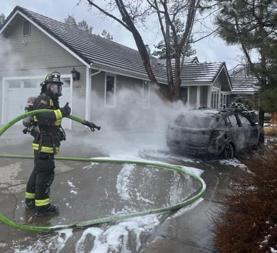 Car fire, March 6, 2025