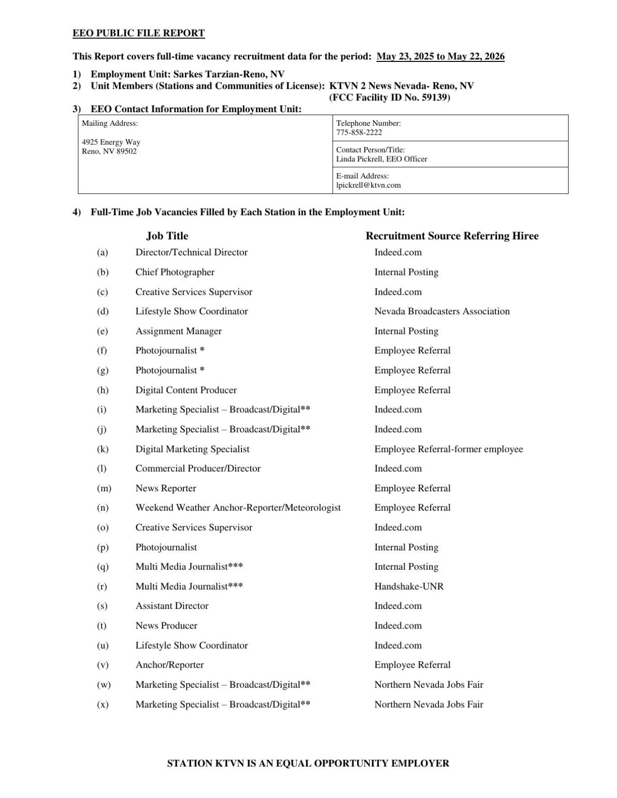 EEO Report 2025-2026