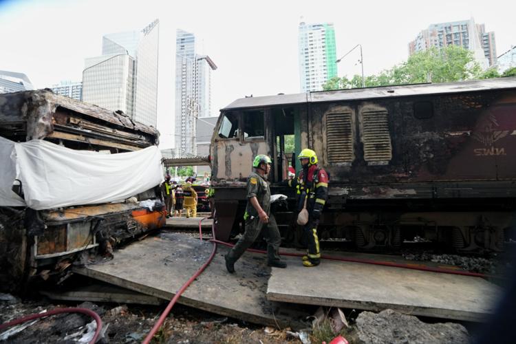 APTOPIX Thailand Train Crash