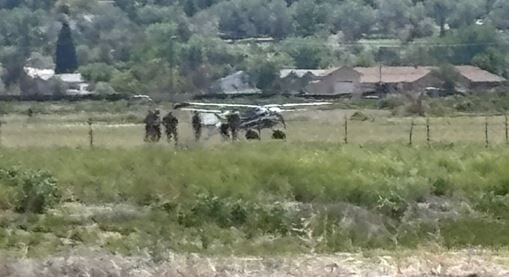 Small plane near airport