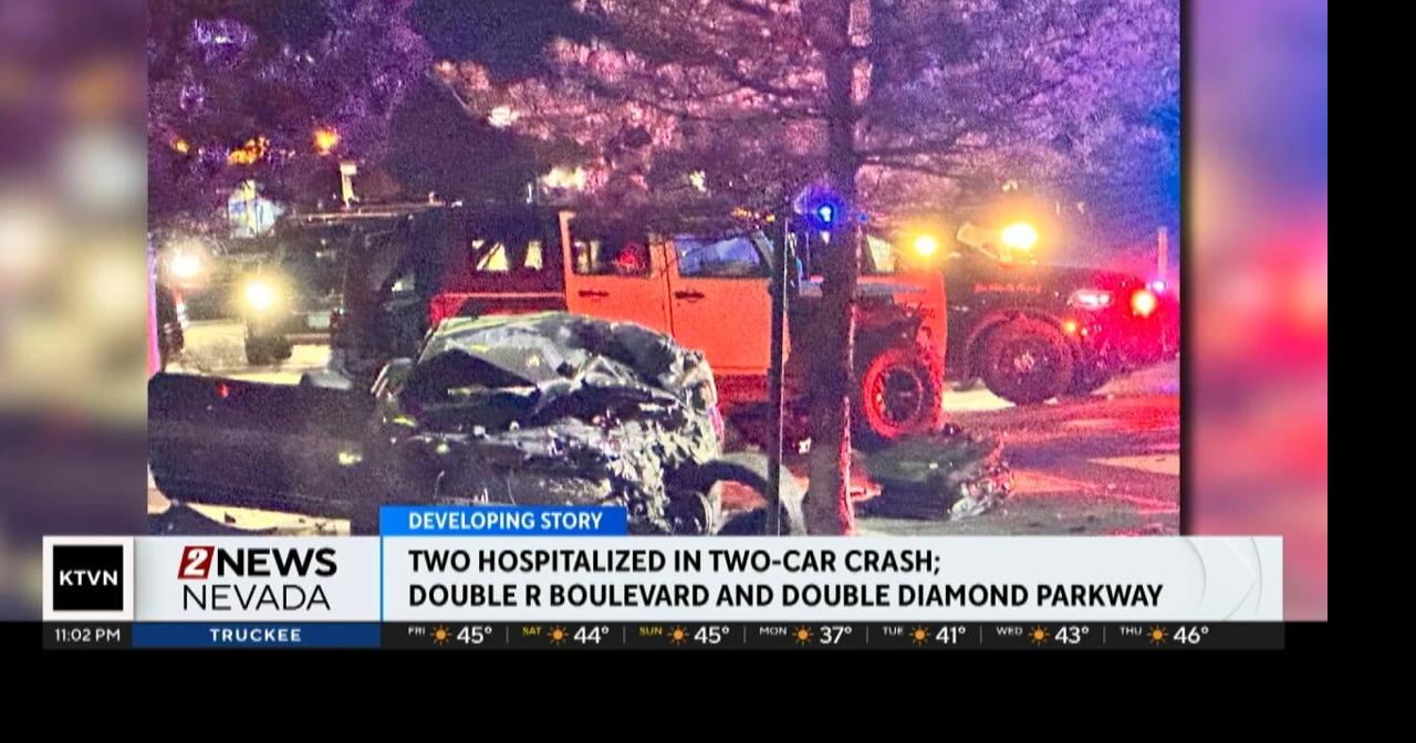 Two hospitalized in two-car crash in south Reno | Local News | 2news.com