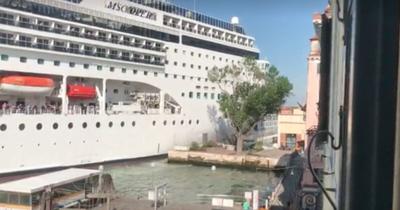 Cruise Ship Crashes Into a Venice Canal