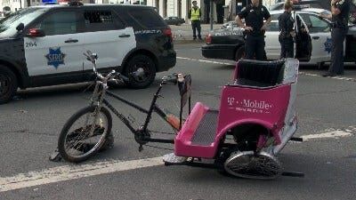 Five Hurt in Pedicab Crash in San Francisco
