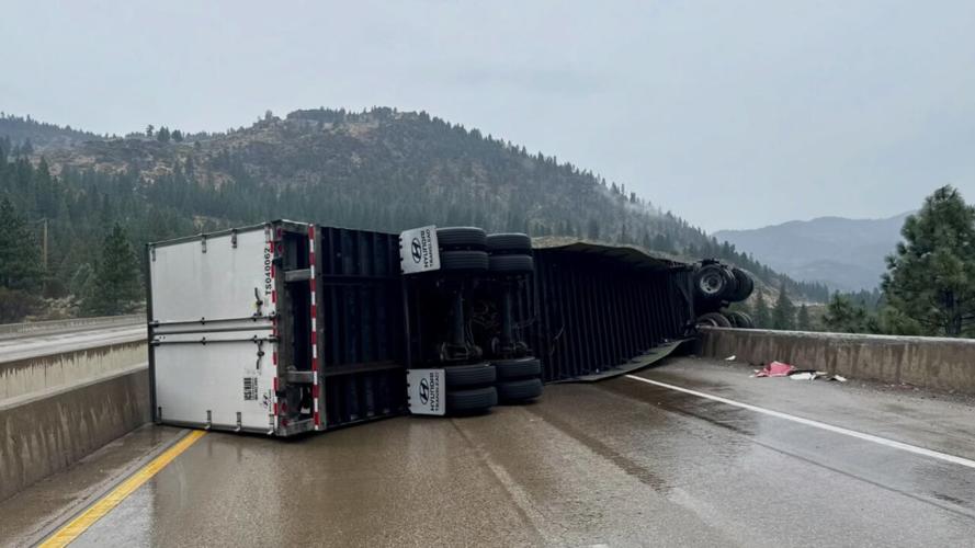 Truck rollover 80 & Hirschdale 1