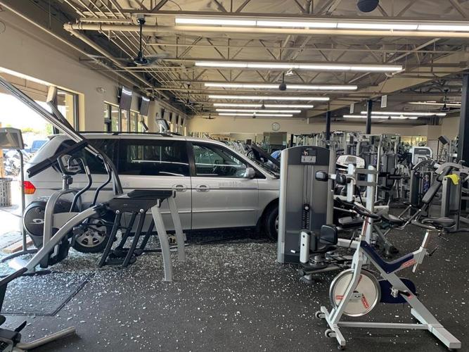 Car Crashes Through Front of Eagle Fitness in Northwest Reno