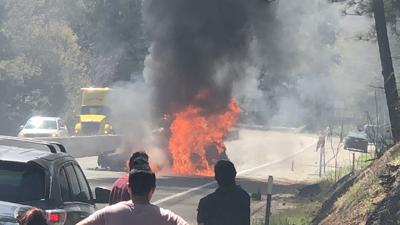 I-80 Westbound at Secret Town Reopens After Car Fire