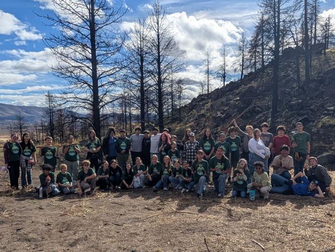 EVMS Students help Restore Davis Burn Area 9