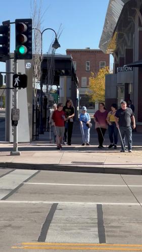 Walk Held in Downtown Reno for White Cane Awareness Day