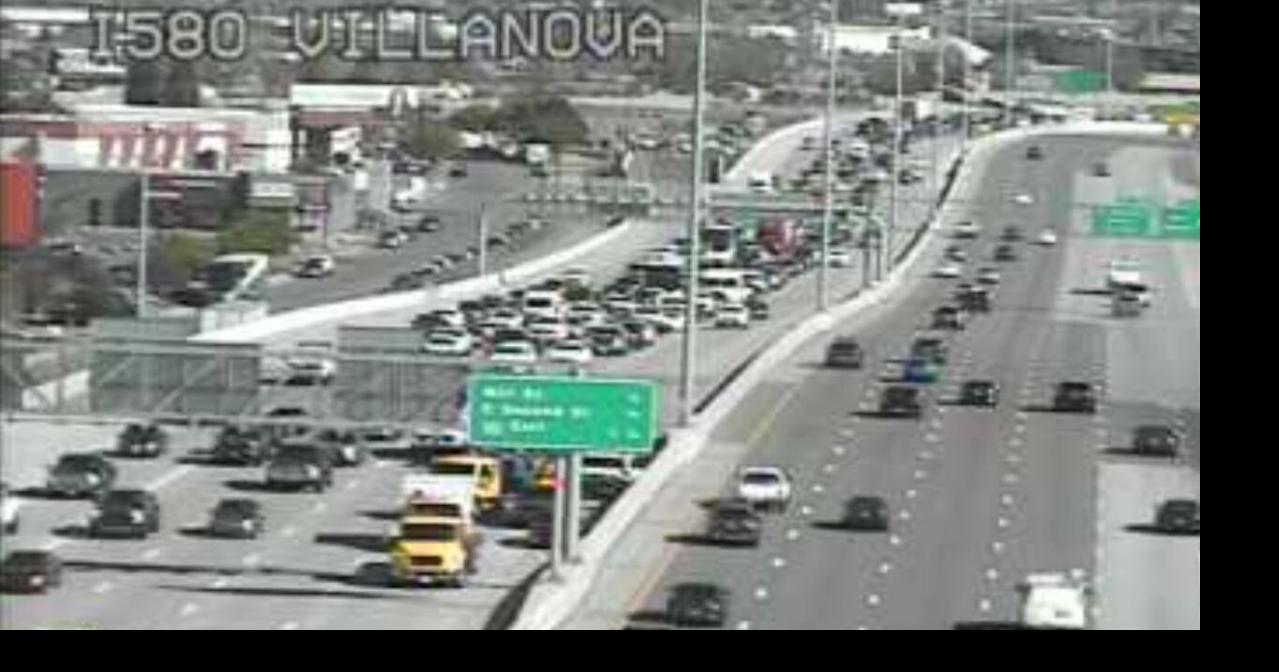 Traffic clears after earlier crash on I-580 southbound near Villanova ...